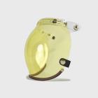 【feture helmet】Dark brown leather TOP_PP button goggles (yellow)| Webike TW