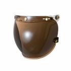 【feture helmet】乳白色皮革TOP_PP釦式風鏡 (輕電鍍深茶色)| Webike TW