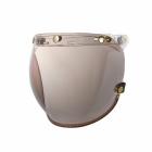 【feture helmet】深咖啡皮革TOP_PP釦式風鏡 (輕電鍍淺茶色)| Webike TW