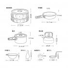 【XILLA】露營鍋具三件套組| Webike摩托百貨