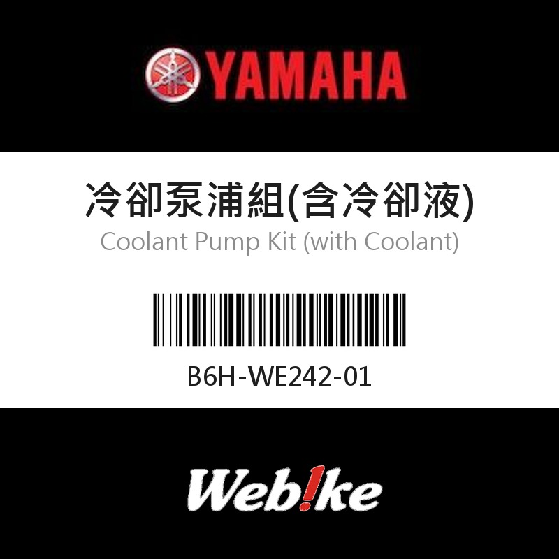 【YAMAHA 台灣山葉原廠零件】冷卻泵浦組(含冷卻液)
