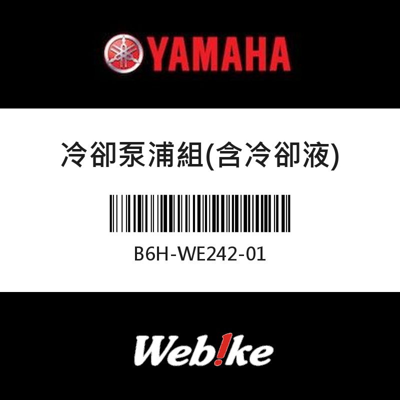 【YAMAHA 台灣山葉原廠零件】冷卻泵浦組(含冷卻液)