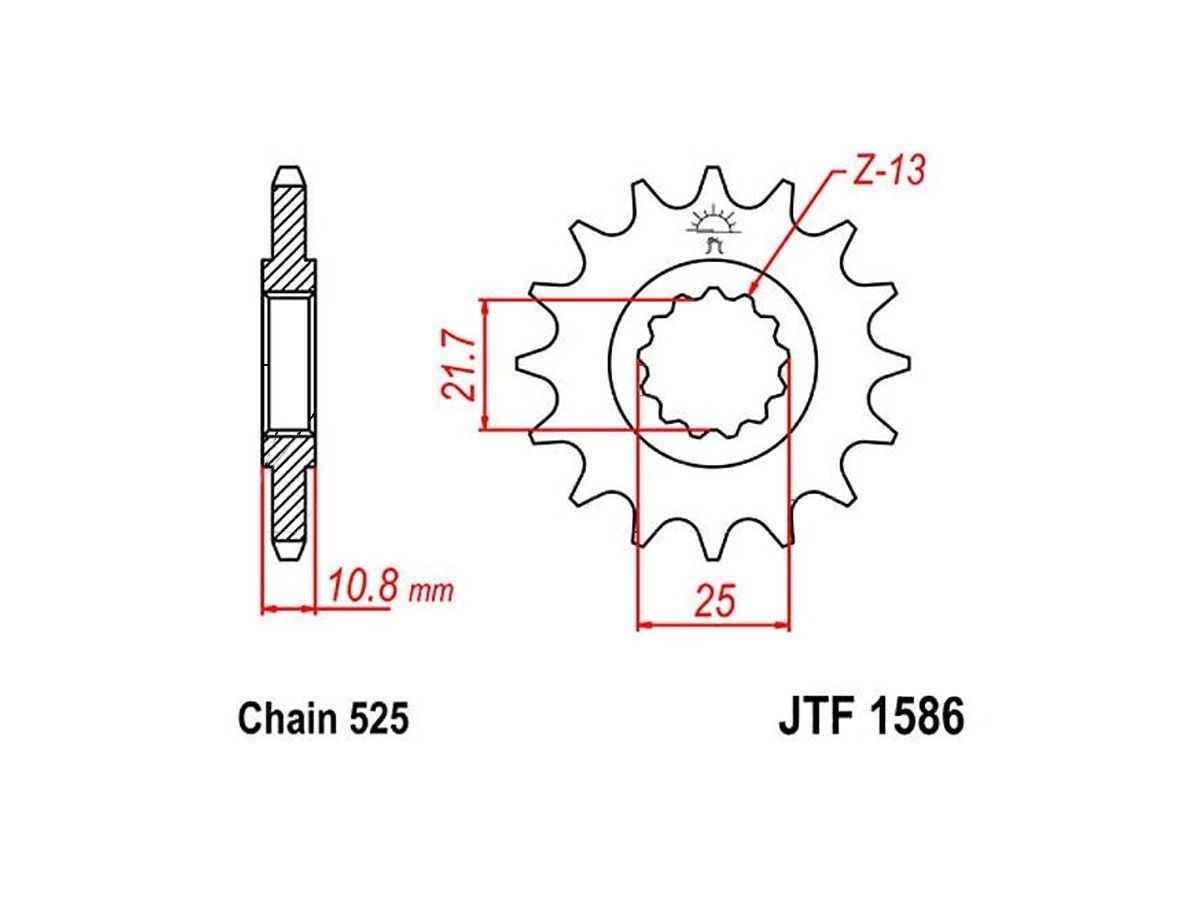 【JT】競賽用前齒盤(525規格-16T)| Webike摩托百貨