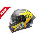 【EVO Helmets】雙鏡全罩 (鴨尾)-塗鴉粉| Webike摩托百货