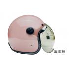 【EVO Helmets】騎士帽 (M) 附泡泡鏡-法國粉| Webike TW