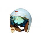 【EVO Helmets】CA312 內鏡式安全帽 VENUS+ 金邊-松霧藍| Webike TW