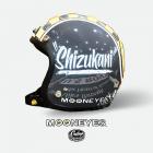 【Gallop kustom kulture】MOONEYES 四分之三 復古安全帽 月亮寂靜 水泥灰| Webike摩托百貨