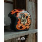 【Gallop kustom kulture】MAKOTO 小林誠×GALLOP 聯名安全帽 (竜) 限量款 復古安全帽 (烏晶黑）| Webike摩托百貨