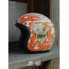 【Gallop kustom kulture】MAKOTO 小林誠×GALLOP 聯名安全帽 (竜) 限量款 復古安全帽 (水泥綠）| Webike摩托百貨