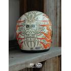 【Gallop kustom kulture】MAKOTO 小林誠×GALLOP 聯名安全帽 (竜) 限量款 復古安全帽 (奶白色）| Webike摩托百貨