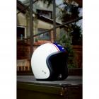 【Gallop kustom kulture】復古半罩安全帽 設計款素色 四分之三安全帽 紅白條紋| Webike摩托百貨