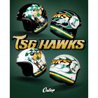 【Gallop kustom kulture】台鋼雄鷹TSG HAWKS聯名安全帽 四分之三半罩安全帽 黑色| Webike摩托百貨