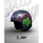 【Gallop kustom kulture】「SPEED KING」X 日本 虹彩屋 聯名四分之三安全帽 (水泥灰)| Webike摩托百货