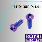 【ROYAL-TI6AL4V】ROYAL 鈦合金 飛碟頭型螺絲 M10*30F P:1.5| Webike摩托百貨