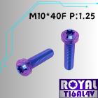 【ROYAL-TI6AL4V】ROYAL 鈦合金 飛碟頭型螺絲 M10*40F P:1.25| Webike摩托百貨