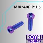 【ROYAL-TI6AL4V】ROYAL 鈦合金 飛碟頭型螺絲 M10*40F P:1.5| Webike摩托百貨