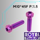 【ROYAL-TI6AL4V】ROYAL 鈦合金 飛碟頭型螺絲 M10*45F P:1.5| Webike摩托百貨