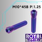 【ROYAL 鈦合金螺絲 】ROYAL 鈦合金 錐形頭後照鏡螺絲 M10*45B P:1.25| Webike摩托百貨