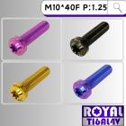 【ROYAL-TI6AL4V】ROYAL 鈦合金 飛碟頭螺絲 M10*40F P:1.25| Webike摩托百貨