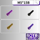 【ROYAL-TI6AL4V】ROYAL 鈦合金 錐形螺絲 M5*15B P:0.8| Webike摩托百貨