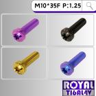 【ROYAL-TI6AL4V】ROYAL 鈦合金 飛碟頭螺絲 M10*35F P:1.25| Webike摩托百貨