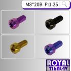 【ROYAL 鈦合金螺絲 】ROYAL 鈦合金 錐形螺絲 M8*20B P:1.25| Webike摩托百貨