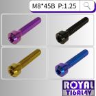 【ROYAL-TI6AL4V】ROYAL 鈦合金 錐形螺絲 M8*45B P:1.25| Webike摩托百貨