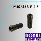 【ROYAL-TI6AL4V】ROYAL 鈦合金 螺絲 M10*25B P:1.5 帝王黑| Webike摩托百貨