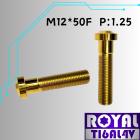 【ROYAL-TI6AL4V】ROYAL 鈦合金 螺絲 改裝避震器專用 M12*50F 土豪金 Maxsym TL| Webike摩托百貨