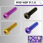 【ROYAL 鈦合金螺絲 】ROYAL 鈦合金 飛碟頭型螺絲 M10*40F P:1.5| Webike摩托百貨