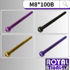 【ROYAL-TI6AL4V】ROYAL 鈦合金 錐形螺絲 M8*100B P:1.25| Webike摩托百貨