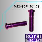 【ROYAL 鈦合金螺絲 】ROYAL 鈦合金 改裝避震器用螺絲 M12*50F P:1.25 Maxsym TL 皇家紫| Webike摩托百貨