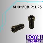 【ROYAL-TI6AL4V】ROYAL 鈦合金 錐型頭後照鏡螺絲 M10*20B P:1.25 帝王黑| Webike摩托百貨