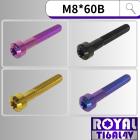 【ROYAL-TI6AL4V】ROYAL 鈦合金 錐形螺絲 M8*60B P:1.25| Webike摩托百貨