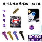 【ROYAL-TI6AL4V】ROYAL 鈦合金 銨科直推總泵固定螺絲組| Webike摩托百貨