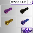 【ROYAL 鈦合金螺絲 】ROYAL 鈦合金 錐形螺絲 M8*25B P:1.25| Webike摩托百貨