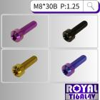 【ROYAL 鈦合金螺絲 】ROYAL 鈦合金 錐形螺絲 M8*30B P:1.25| Webike摩托百貨