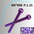 【ROYAL 鈦合金螺絲 】ROYAL 鈦合金 錐形螺絲 M8*90B P:1.25 皇家紫| Webike摩托百貨