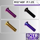 【ROYAL-TI6AL4V】ROYAL 鈦合金 避震器下座螺絲 M12*40F P:1.25 TL500| Webike摩托百貨