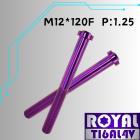 【ROYAL-TI6AL4V】ROYAL 鈦合金 改裝避震器螺絲 M12*120F P:1.25 TL500 皇家紫| Webike摩托百貨