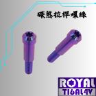 【ROYAL 鈦合金螺絲 】ROYAL 鈦合金 錐形螺絲 碟煞拉桿 M6*32B 幻彩藍| Webike摩托百貨