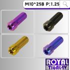 【ROYAL-TI6AL4V】ROYAL 鈦合金 後照鏡螺絲 M10*25B P:1.25| Webike摩托百貨