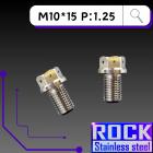 【ROCK Stainless Steel】ROCK 白鐵 照後鏡螺絲 M10*15 P:1.25| Webike摩托百貨