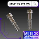 【ROCK Stainless Steel】ROCK 白鐵螺絲 M10*35 P:1.25| Webike摩托百貨