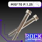 【ROCK Stainless Steel】ROCK 白鐵螺絲 M10*70 P:1.25| Webike摩托百貨