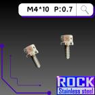 【ROCK Stainless Steel】ROCK 白鐵螺絲 M4*10 P:0.7| Webike摩托百貨