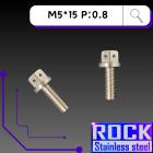 【ROCK Stainless Steel】ROCK 白鐵螺絲 M5*15 P:0.8| Webike摩托百貨