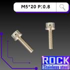 【ROCK Stainless Steel】ROCK 白鐵螺絲 M5*20 P:0.8| Webike摩托百貨