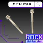 【ROCK Stainless Steel】ROCK 白鐵螺絲 M5*40 P:0.8| Webike摩托百貨