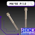 【ROCK Stainless Steel】ROCK 白鐵螺絲 M6*50 P:1.0| Webike摩托百貨